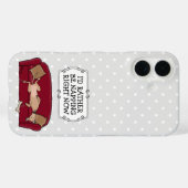 Couch Greyhound (fawn) Dog Lazy Sleeping Funny Case-Mate iPhone Hülle (Rückseite (Horizontal))