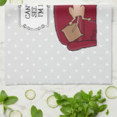 Couch Greyhound (fawn) Dog Lazy Sleeping Funny Geschirrtuch (Gefaltet)