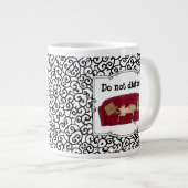 Couch Greyhound (fawn) Dog Lazy Sleeping Funny Jumbo-Tasse (Vorderseite Rechts)