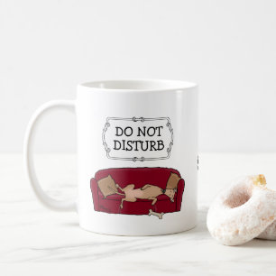 Couch Greyhound (fawn) Dog Lazy Sleeping Funny Kaffeetasse