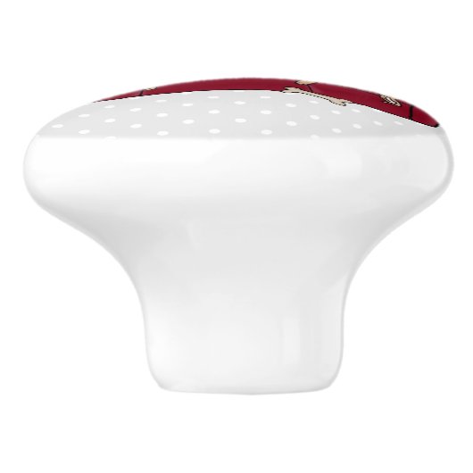 Couch Greyhound (fawn) Dog Lazy Sleeping Funny Keramikknauf (Seitenansicht)