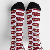 Couch Greyhound (fawn) Dog Lazy Sleeping Funny Socken (Oben)