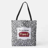 Couch Greyhound (fawn) Dog Lazy Sleeping Funny Tasche (Vorderseite)