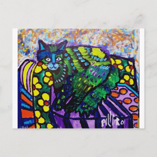 Couch Kat Postkarte (Vorderseite)