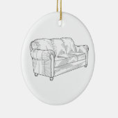 Couch Keramik Ornament (Rechts)