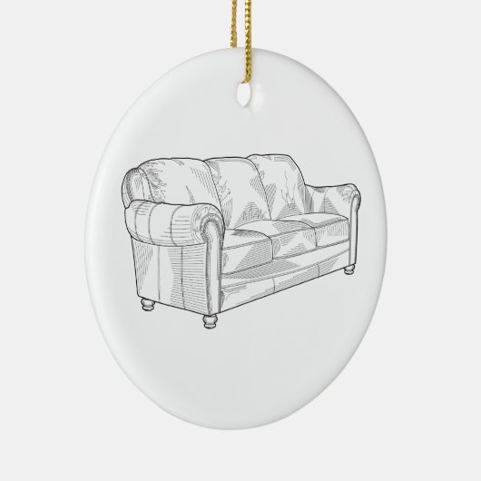 Couch Keramik Ornament (Rechts)