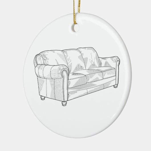 Couch Keramik Ornament (Links)