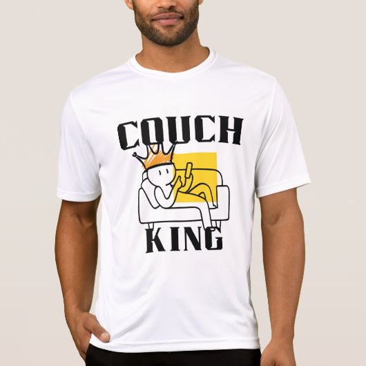 Couch-König T-Shirt (Vorderseite)