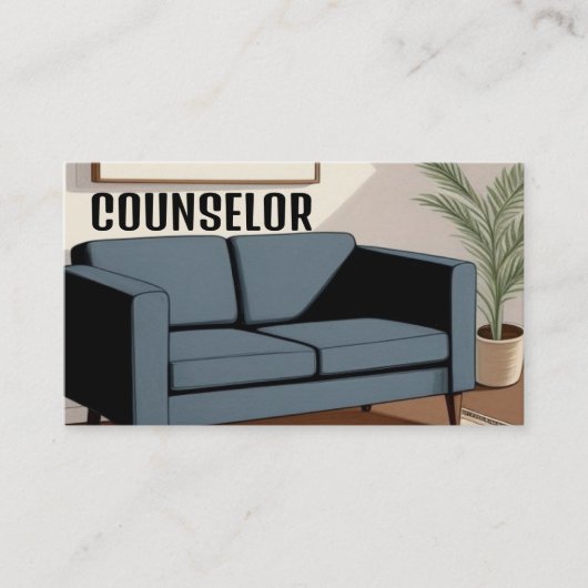 Couch Moderner Ratgeber Visitenkarte (Vorderseite)