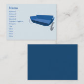 Couch - mollig visitenkarte (Vorne/Hinten)