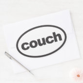 Couch Oval Running Decal Ovaler Aufkleber (Umschlag)