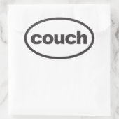 Couch Oval Running Decal Ovaler Aufkleber (Tasche)
