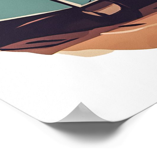 Couch Potato - Art Print Poster (Ecke)