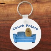 Couch Potato Button Schlüsselanhänger (Vorderseite)