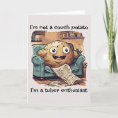 Couch Potato Card Dankeskarte (Vorderseite)