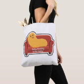 Couch Potato Doodle | Funny Lazy Mood Sticker Tasche (Von Nahem)