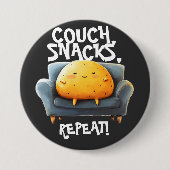 Couch Potato Funny Button (Vorderseite)