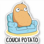 Couch Potato Funny Potato Pub Aufkleber (Vorderseite)