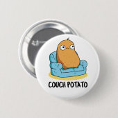 Couch Potato Funny Potato Pub Button (Vorne & Hinten)