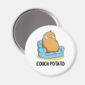 Couch Potato Funny Potato Pub Magnet (Vorderseite/Rückseite)