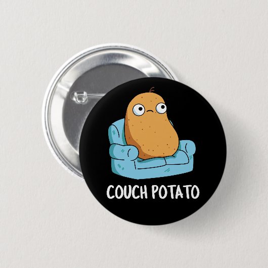 Couch Potato Funny Potato Puppe Dark BG Button (Vorne & Hinten)
