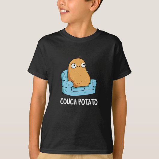 Couch Potato Funny Potato Puppe Dark BG T-Shirt (Vorderseite)