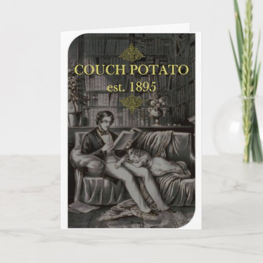 Couch Potato Geburtstagskarte Karte (Vorderseite)