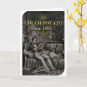 Couch Potato Geburtstagskarte Karte (Gelbe Blume)
