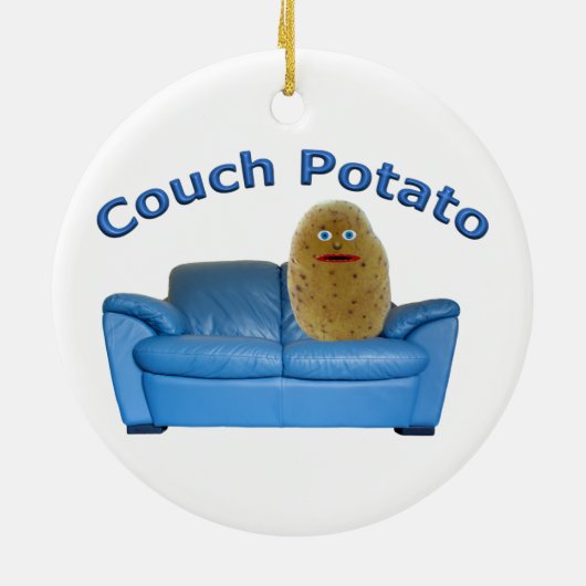 Couch Potato Keramik Ornament (Hinten)