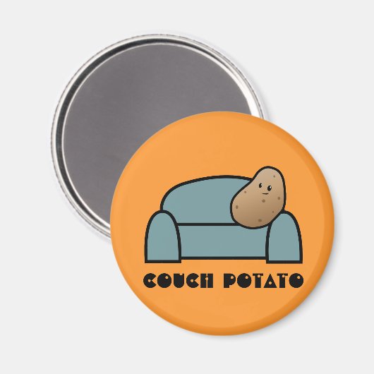 Couch Potato Magnet (Vorderseite/Rückseite)