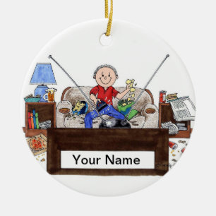 Couch Potato - Männchen Keramikornament