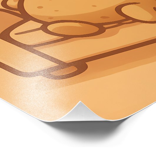 Couch Potato Mode Funny Lazy Design Fotodruck (Ecke)