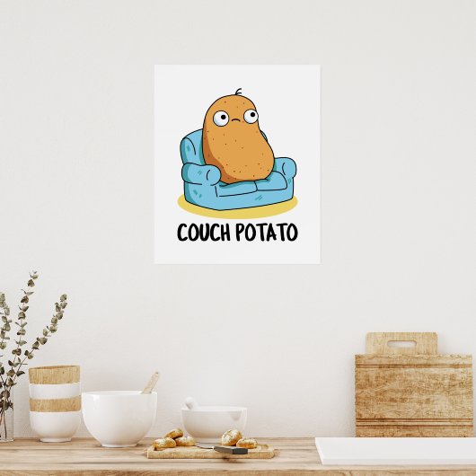 Couch Potato Niedlich Potato Puppe Poster (Küche)