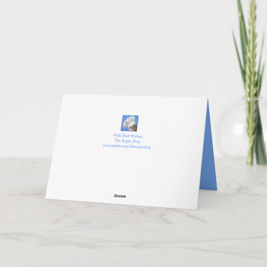 Couch Potato Sluggish Cat Get Well Card Karte (Rückseite)