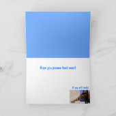 Couch Potato Sluggish Cat Get Well Card Karte (Innenseite)