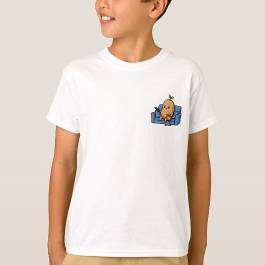 Couch-Potato-Snack-Zeit Kinder T-Shirt (Vorderseite)