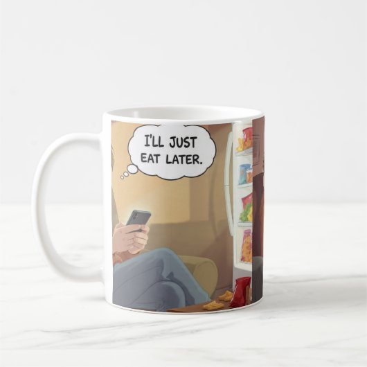 Couch Potato & Snacks – Funny Relatable Mug Kaffeetasse (Links)