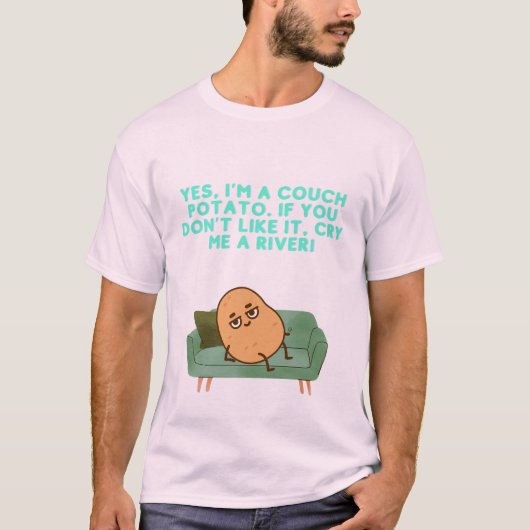 COUCH POTATO T - Shirt - Funny Couch Potato (Vorderseite)