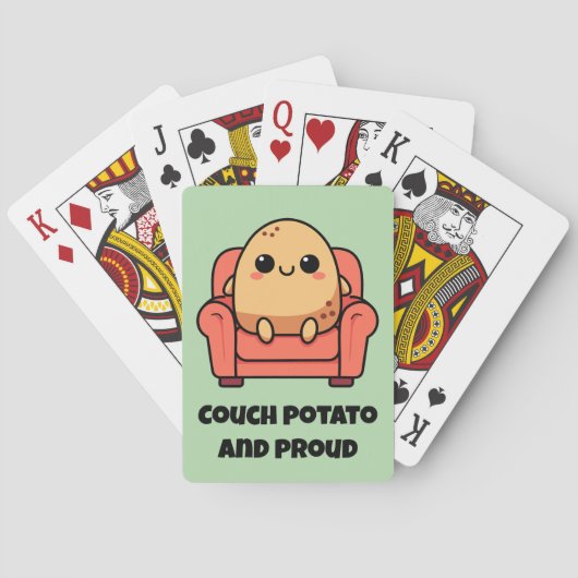Couch Potato und stolz Spielkarten (Rückseite)