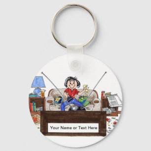 Couch Potato - Weiblich Schlüsselanhänger