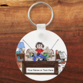 Couch Potato - Weiblich Schlüsselanhänger (Vorderseite)