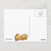 Couch Potatoes Vater und Sohn Postkarte (Rückseite)