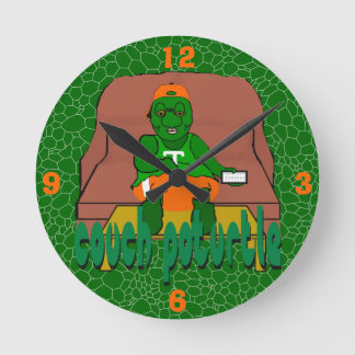 Couch Poturtle Clock Runde Wanduhr