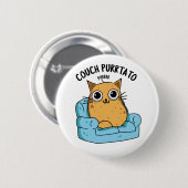 Couch Purrtato Funny Potato Puff Button (Vorne & Hinten)