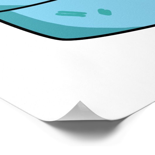 Couch Purrtato Funny Potato Puff Poster (Ecke)