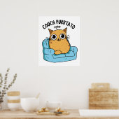 Couch Purrtato Funny Potato Puff Poster (Küche)