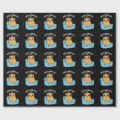 Couch Purrtato Funny Potato Pun Dark BG Geschenkpapier (Flach)