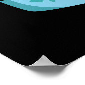 Couch Purrtato Funny Potato Pun Dark BG Poster (Ecke)