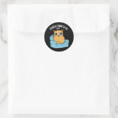 Couch Purrtato Funny Potato Pun Dark BG Runder Aufkleber (Tasche)