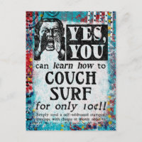 Couch Surf - Funny Vintage Ad